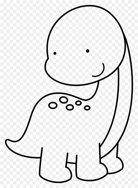 dinosaur clipart black and white|cute dinosaur black and white.